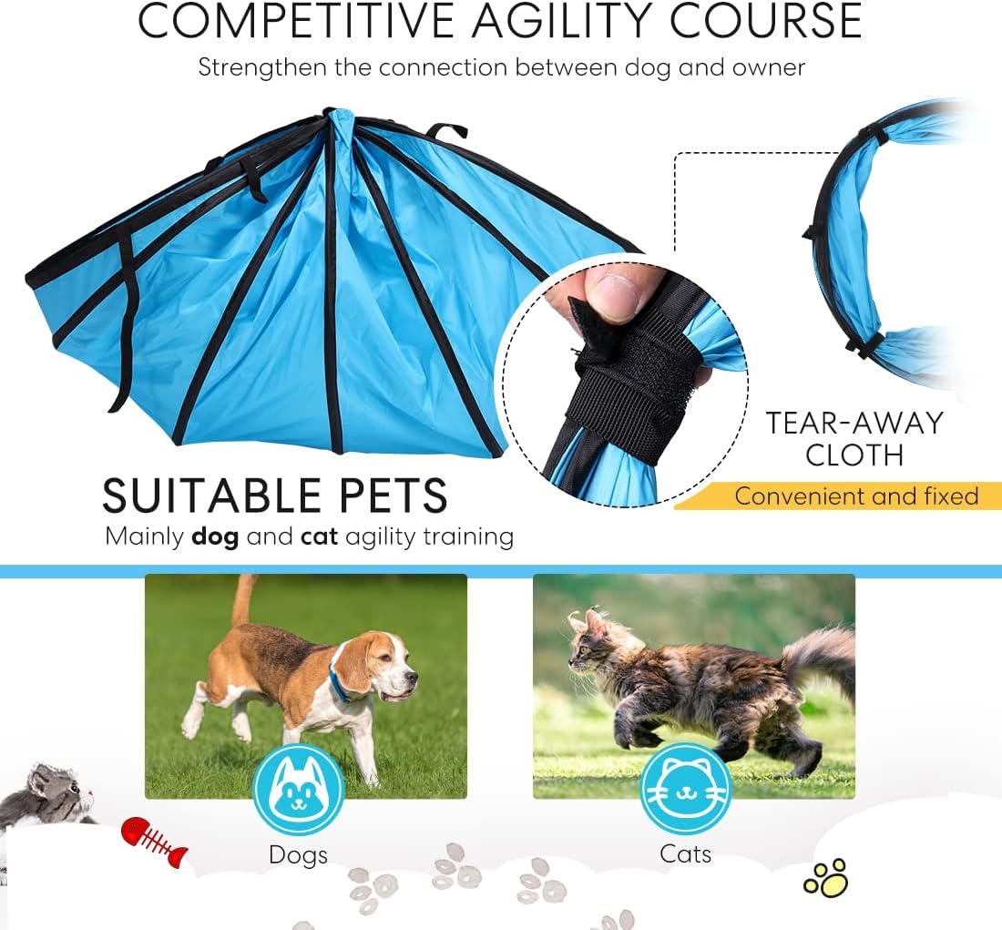 Dog Agility Equipment Pet Obstacle Training Course Kit