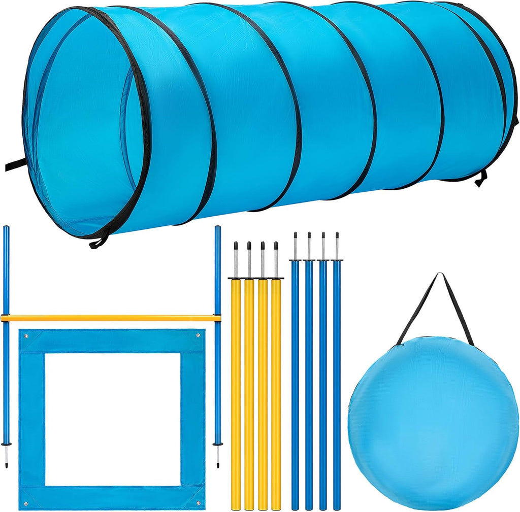 Dog Agility Equipment Pet Obstacle Training Course Kit