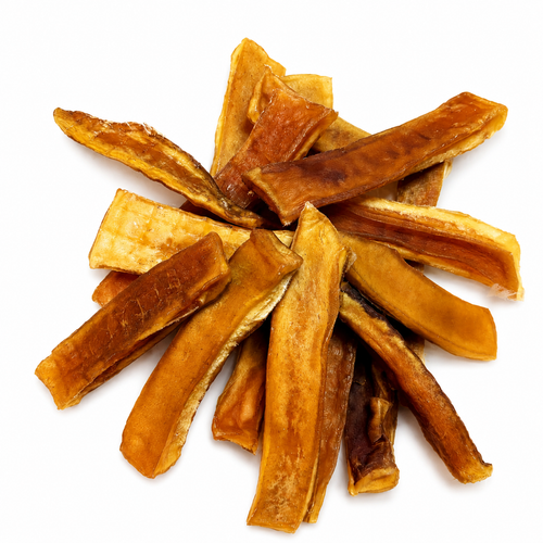 Dehydrated Beef Skin Collagen Chews for Dogs | Single-Ingredient, Crunchy Strips