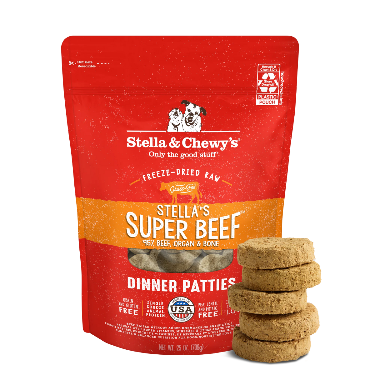 Stella & Chewy's Freeze-Dried Raw Dinner Patties – 25 oz