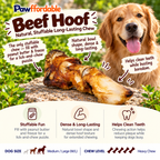 Dehydrated Beef Hoof Dog Chew | Single-Ingredient, Natural Bone, Long-Lasting