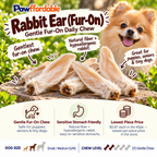 Dehydrated Rabbit Ear Dog Treat | Single-Ingredient, Fur-On, Light & Crunchy