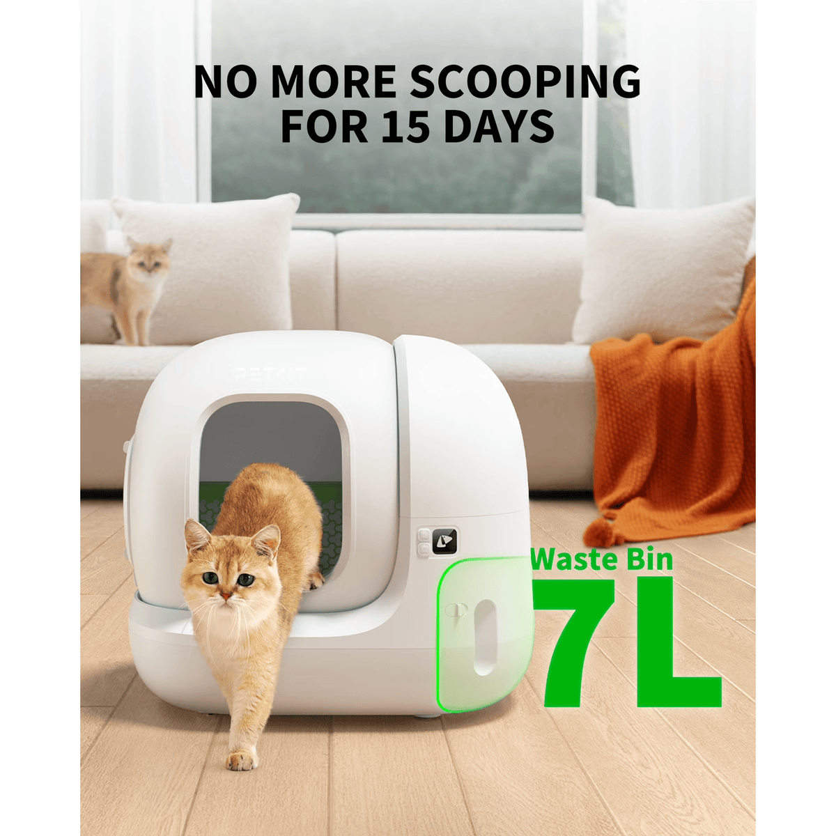 PETKIT PuraMax 2 Automatic Self-Cleaning Cat Litter Box — Professionally Refurbished | Save $100