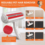 Grooming Care Pet Hair Remover Roller and Pet Grooming Gloves, Deshedding